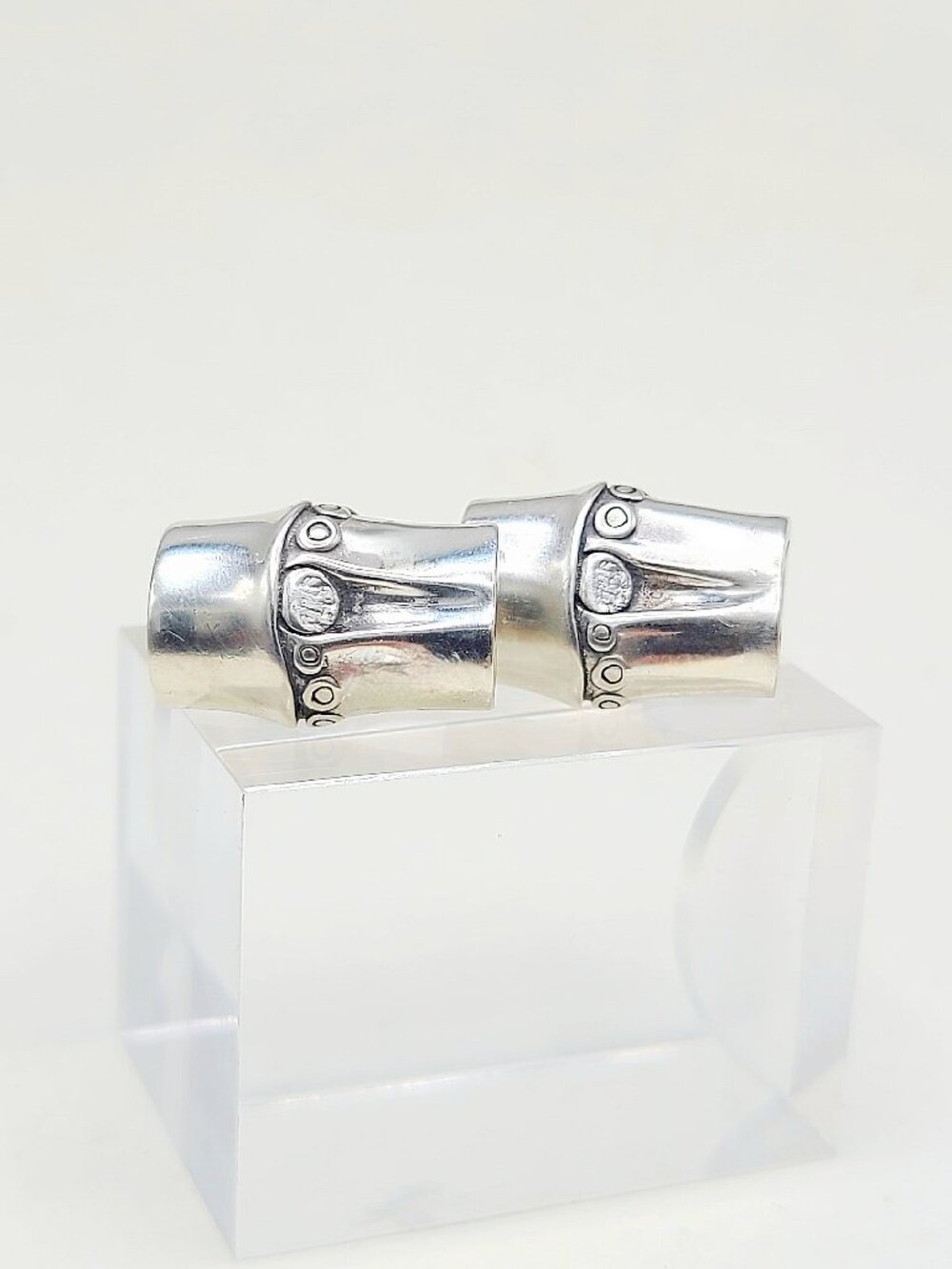 John Hardy Bamboo Cufflinks in Sterling Silver - RARE
